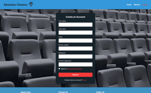 Absolute Cinema Ticketing — Screen 3 of 12